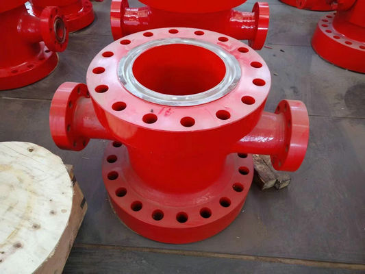 उच्च दबाव ड्रिलिंग के लिए 3000 साई लाल आवरण स्पूल क्रॉस मड
