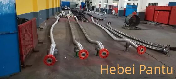स्टेनलेस स्टील सुरक्षात्मक लचीले कवर के साथ चोक लाइन के लिए 3 1/8&quot; फ़्लैंज्ड, 5,000 पीएसआई कोफ्लेक्सिप नली