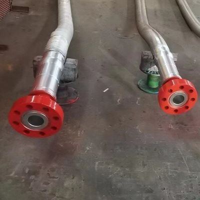 3&quot;900LB Flanged 3 1/2&quot; ID उच्च दबाव Coflexip नली 5000 Psi तेल क्षेत्र के लिए अग्नि प्रतिरोधी नली एपीआई 16C